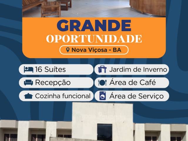 #012 - Pousada para Venda em Nova Viçosa - BA
